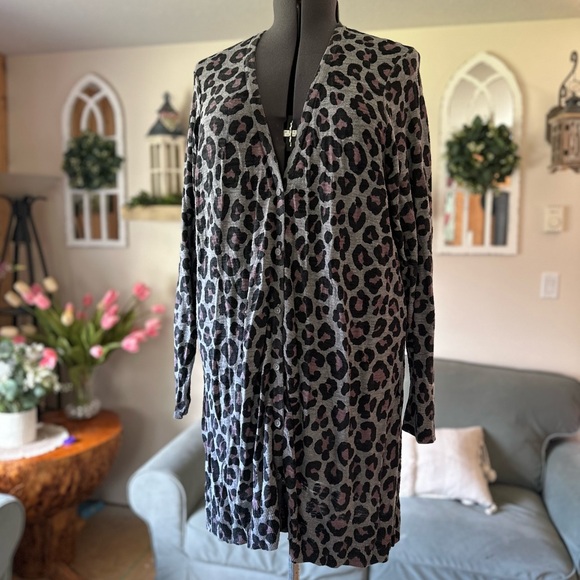 Sweaters - Slub Boyfriend Cardigan Button-Front sweater